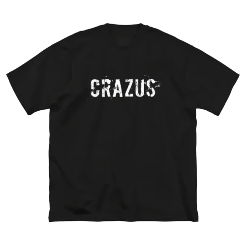 CRAZUS ホワイトロゴT Big ビッグシルエットTシャツ