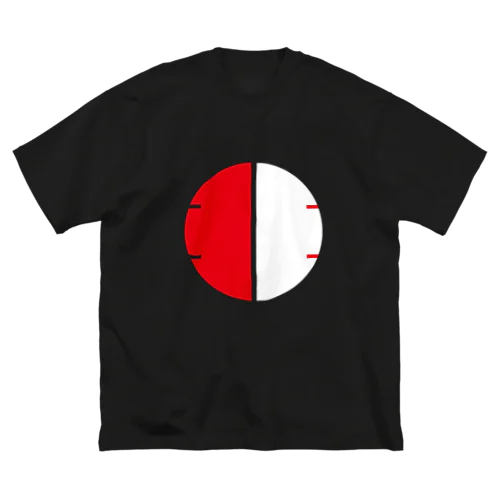 【非国民的】サークルロゴ（赤×白）大 ビッグシルエットTシャツ