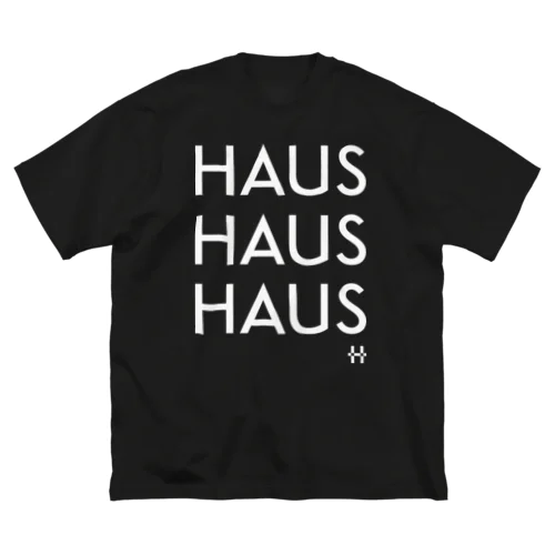 HAUS×3 ビッグシルエットTシャツ プリントカラーホワイト ビッグシルエットTシャツ