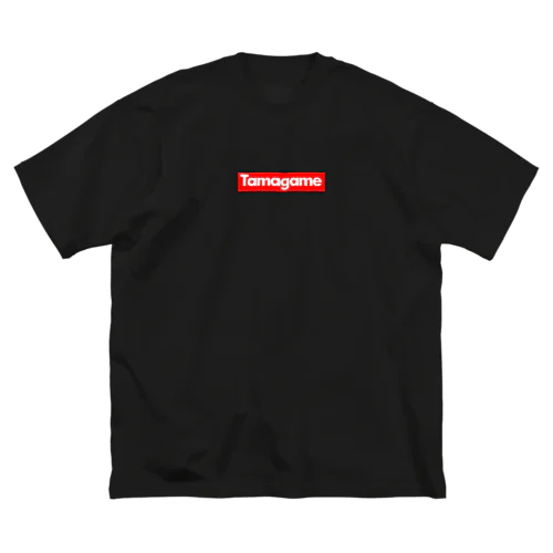 tamagameBOXロゴ赤 ビッグシルエットTシャツ