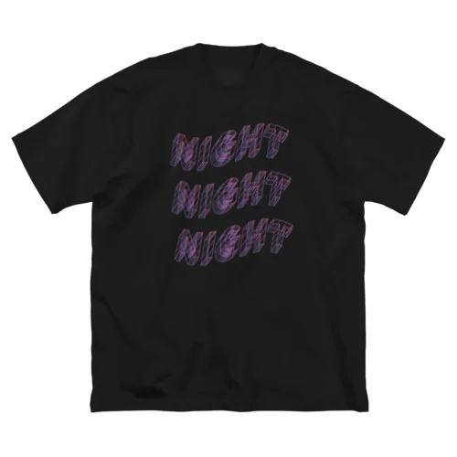 NIGHT NIGHT NIGHT ビッグシルエットTシャツ