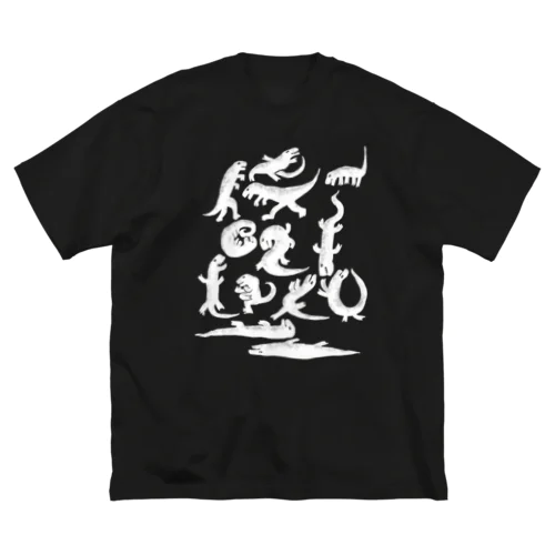 ダイナソーズ　ホワイト ビッグシルエットTシャツ