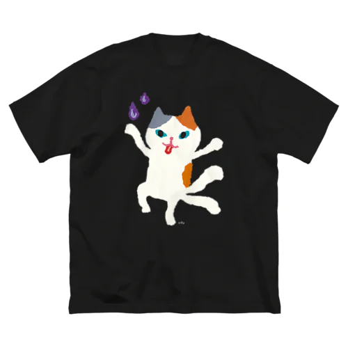 おばけTシャツ＜でっかい猫又＞ Big T-Shirt