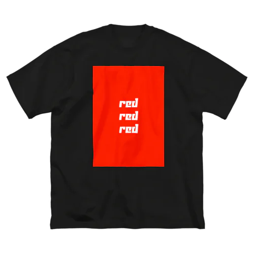 red ビッグシルエットTシャツ