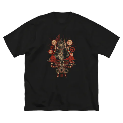 招福来福 ビッグシルエットTシャツ