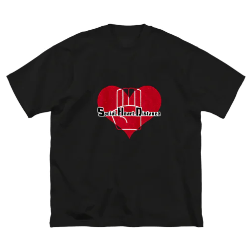 Social.Heart.Distance ビッグシルエットTシャツ