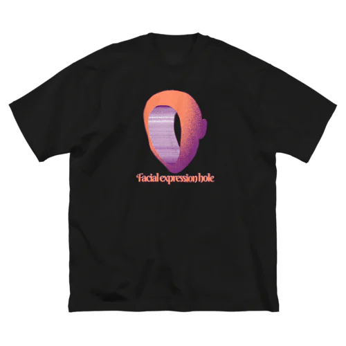 Facial expression hole ビッグシルエットTシャツ