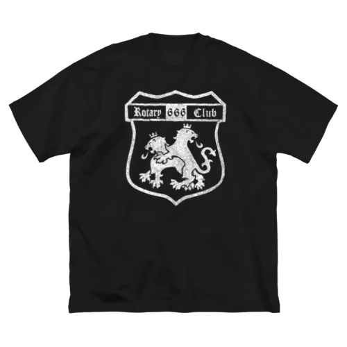 rotary  club six six six 白柄 ビッグシルエットTシャツ