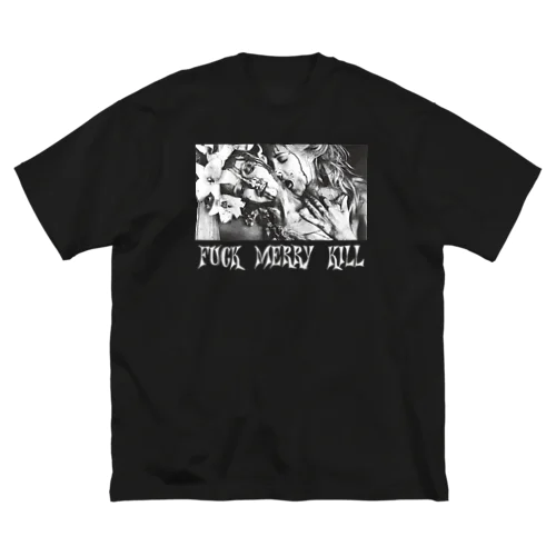 FUCK MERRY KILL PHOTO ビッグシルエットTシャツ