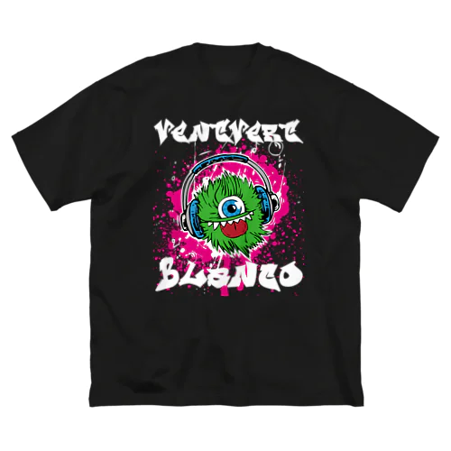 毛玉くん緑 ビッグシルエットTシャツ