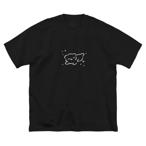 おやすみカワウソ白文字バージョン ビッグシルエットTシャツ