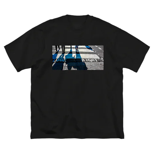 ロンドンの横断歩道 ビッグシルエットTシャツ