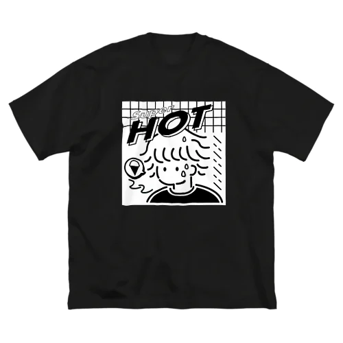 スーパー暑い ビッグシルエットTシャツ