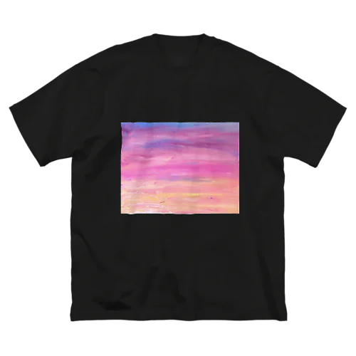 夕焼け絵の具パープル Big T-Shirt