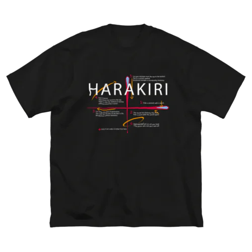 切腹マニュアル ビッグシルエットTシャツ