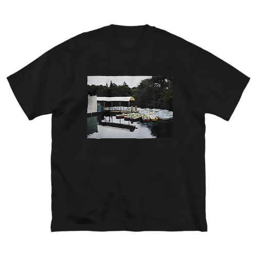 ボート乗り場 ビッグシルエットTシャツ