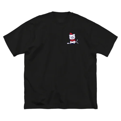 ヤンキー猫くん (赤) ビッグシルエットTシャツ