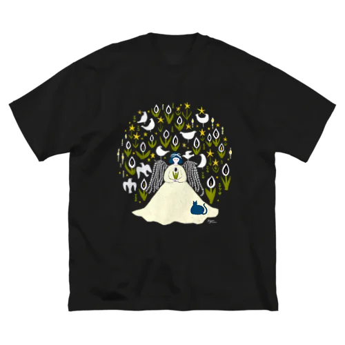 真夜中の水芭蕉 ビッグシルエットTシャツ