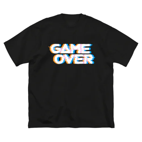 ゲームオーバー青×オレンジ ビッグシルエットTシャツ