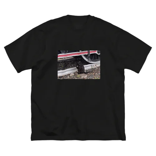 汽車バック黒猫 Big T-Shirt