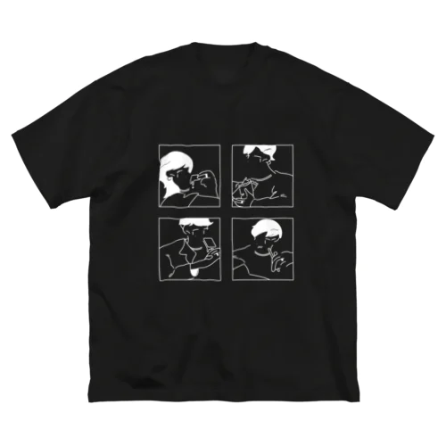 The 4名様 – black ビッグシルエットTシャツ