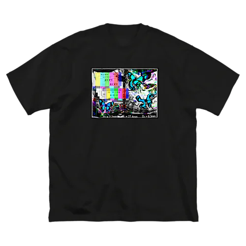 蝶々不安定 ビッグシルエットTシャツ