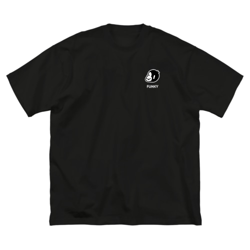 スマイルふぁんきぃ横顔ロゴ入りオーバーサイズTシャツ Big T-Shirt