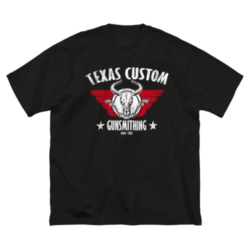 TEXAS CUSTOM GUNSMITHING BULL SKULL Big T-Shirt