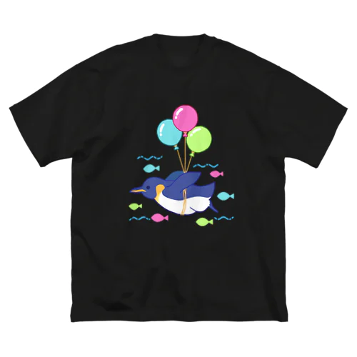 空飛ぶペンギンさん ビッグシルエットTシャツ