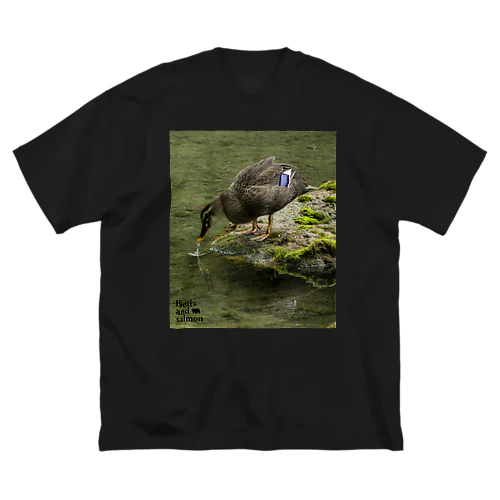水のみ鳥 ビッグシルエットTシャツ