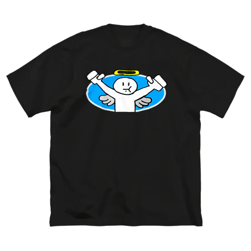 天使くん白枠 ビッグシルエットTシャツ