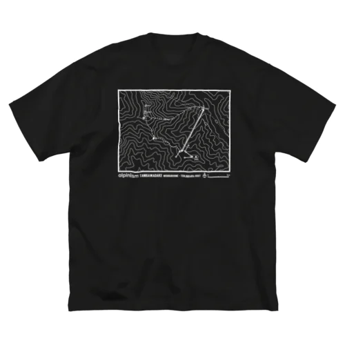 alpinism tanigawadake nishiguroone-tenjindaira root white color ビッグシルエットTシャツ