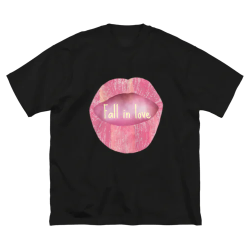 Lips💋 foll in love ビッグシルエットTシャツ