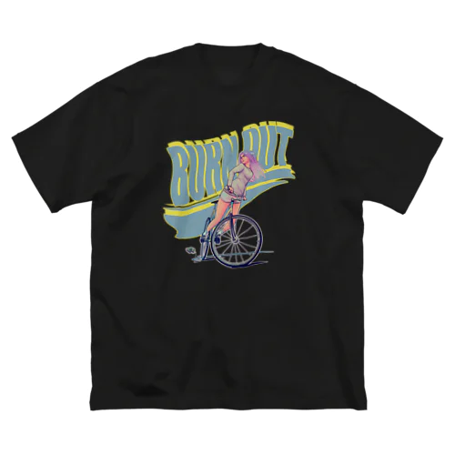 "BURN OUT" ビッグシルエットTシャツ