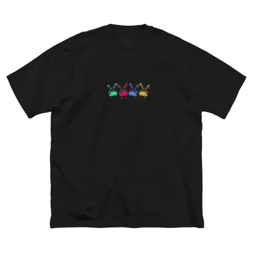 兎サイバーマスク ビッグシルエットTシャツ