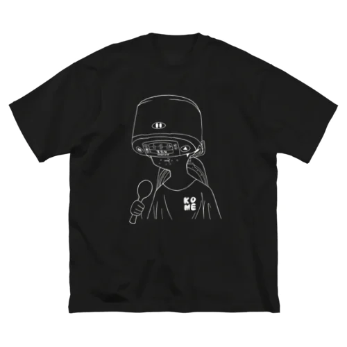 米田クリオくん（白） ビッグシルエットTシャツ