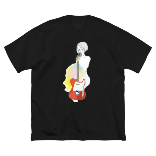 ギターと女 Big T-Shirt