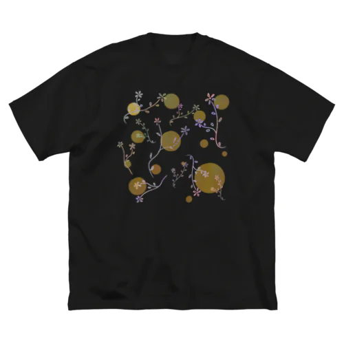 パステルカラー草花 ビッグシルエットTシャツ