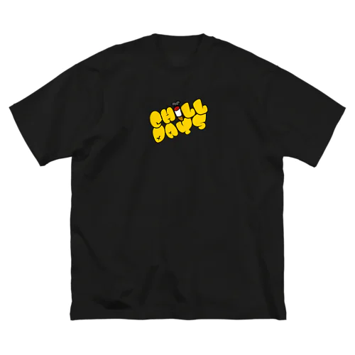 ｢Chill Days｣ black ビッグシルエットTシャツ