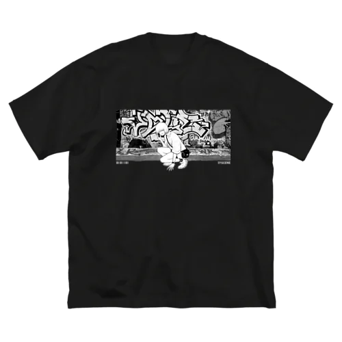 01SCENE-002 - Dark ビッグシルエットTシャツ