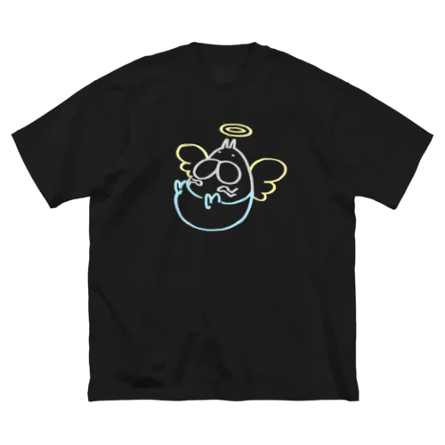 ねこタイツ エンジェル ライン ビッグシルエットTシャツ