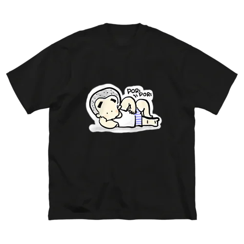 Pori 坊主 ビッグシルエットTシャツ