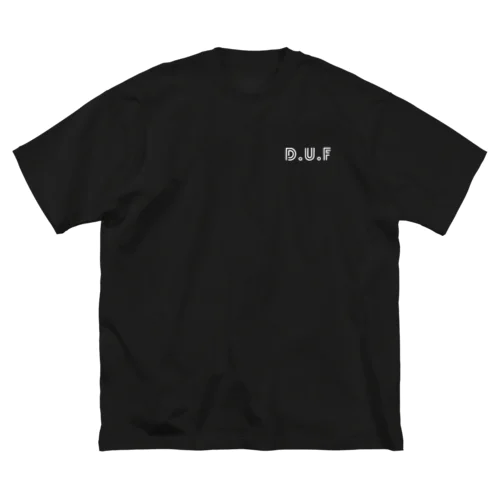 DUFロゴ（白） ビッグシルエットTシャツ