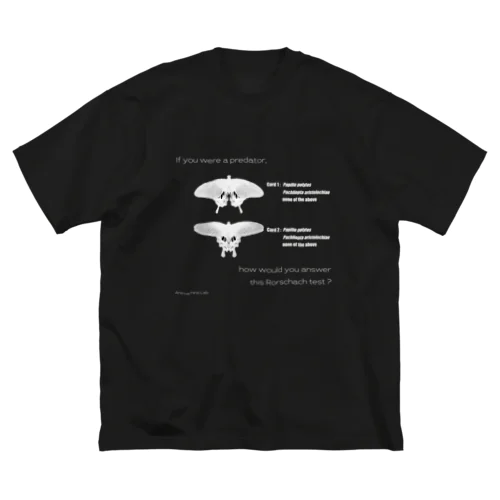 Rorschach test for predators ビッグシルエットTシャツ