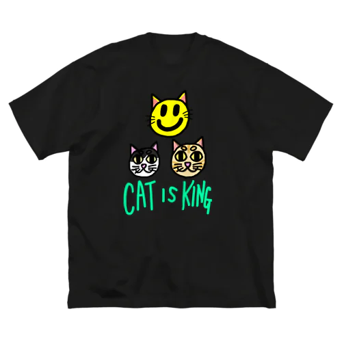 CAT IS KING ステッカー Big T-Shirt