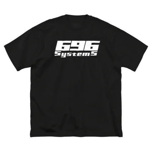 696SystemS_logo_White_T-shirt ビッグシルエットTシャツ