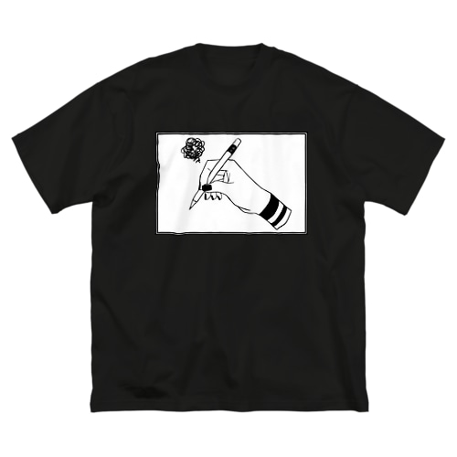 おててシリーズ　悩み Big T-Shirt
