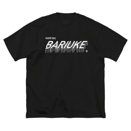 BARIUKE（バリウケ）白文字 ビッグシルエットTシャツ