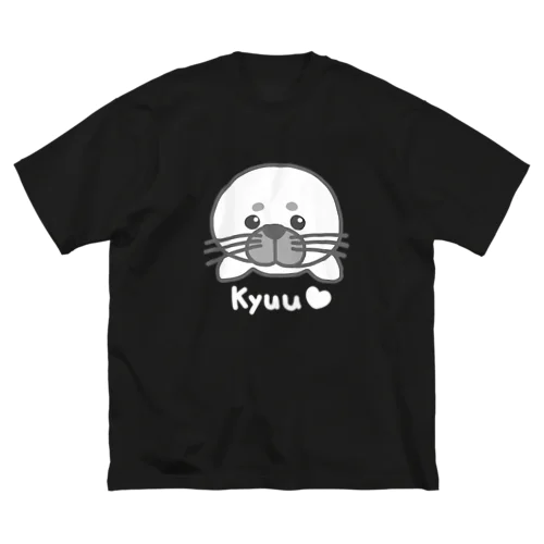 kyuu（アザラシのキュウちゃん）【文字色ホワイト】（BIG） Big T-Shirt