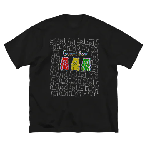 グミベア（濃色） ビッグシルエットTシャツ